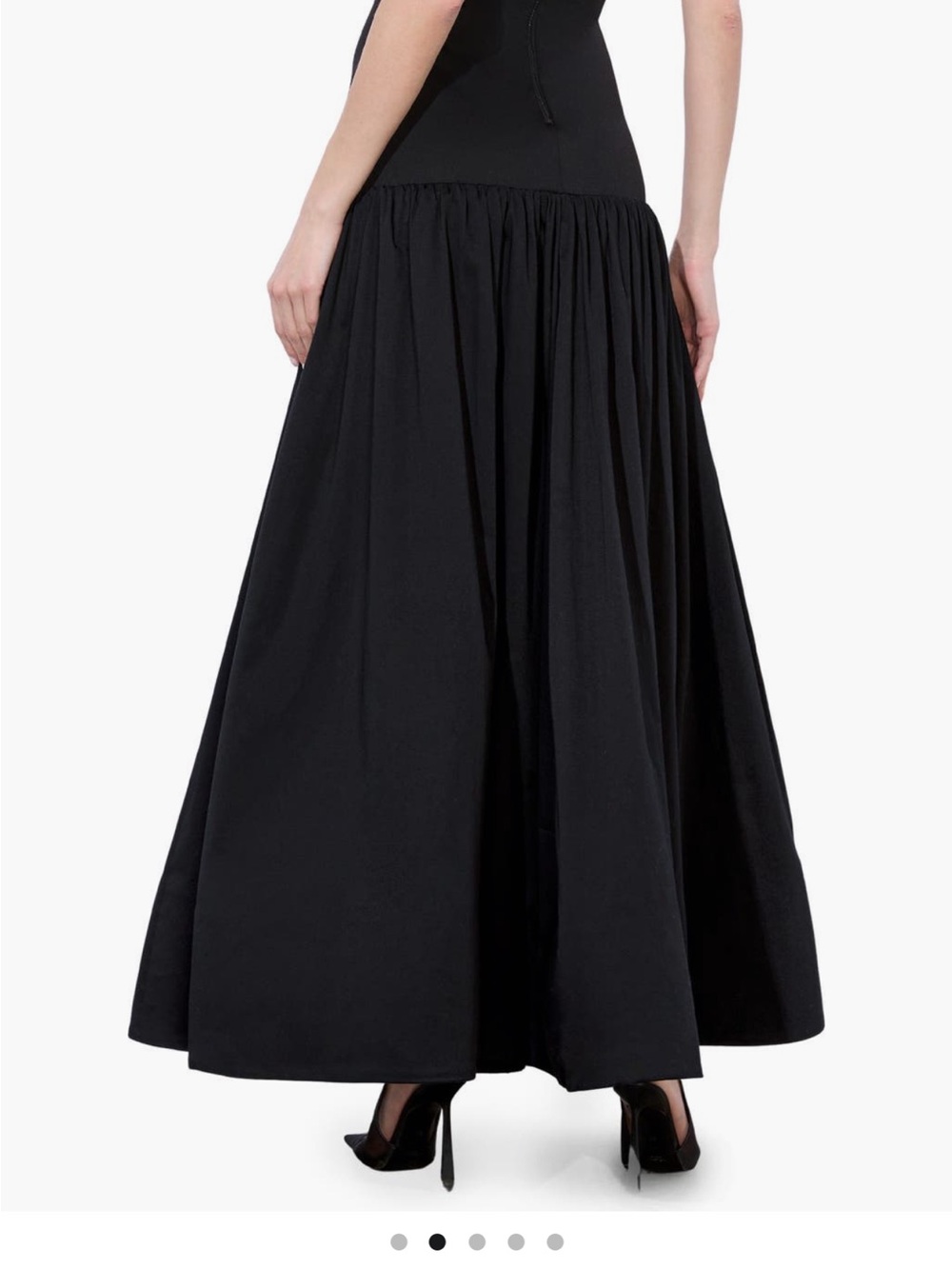 Alice + Olivia Oriana Strapless Black Maxi Gown - Picture 2 of 5